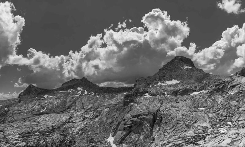 Going up Franklin Pass